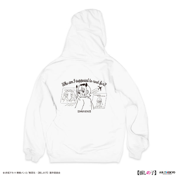 『【推しの子】』TVアニメ第2弾 モノトーンシーンイラストパーカー 6(MEMちょ)ホワイト