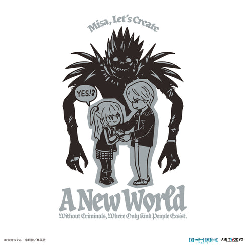 『DEATH NOTE』第1弾 シーンイラストロングスリーブTシャツ 3(夜神月&弥海砂&リューク)ホワイト