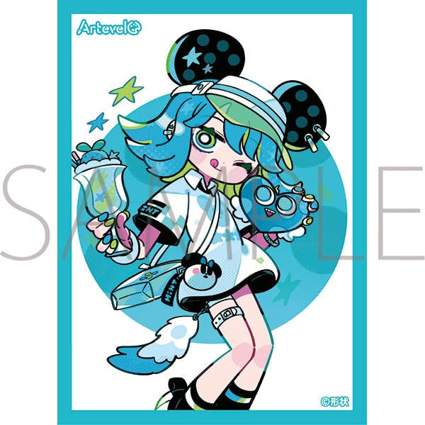 『Artevelo』カードスリーブ 形状「チョコミント」(art-009)
