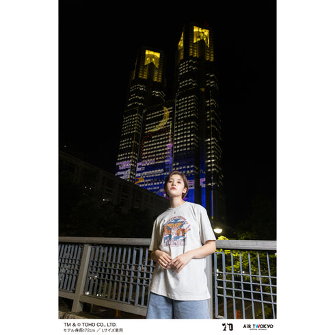 『ゴジラ』ゴジラ 70 周年記念 平成・VS シリーズ シーンイラスト T シャツ 2(メカキングギドラ)