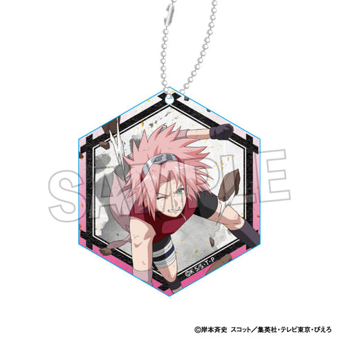 『NARUTO-ナルト- 疾風伝』闘志!!アクリルキーホルダー 春野サクラ