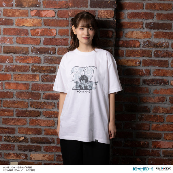 『DEATH NOTE』第1弾 シーンイラストTシャツ 2(L)ホワイト