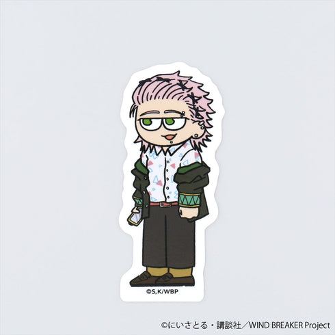 『WIND BREAKER』ジロリ ダイカットステッカー 桐生三輝