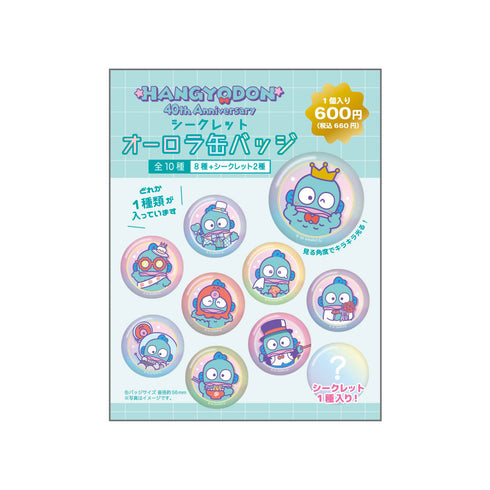 『サンリオ』ハンギョドン シークレットオーロラ缶バッジ ハンギョドン40周年【BOX】