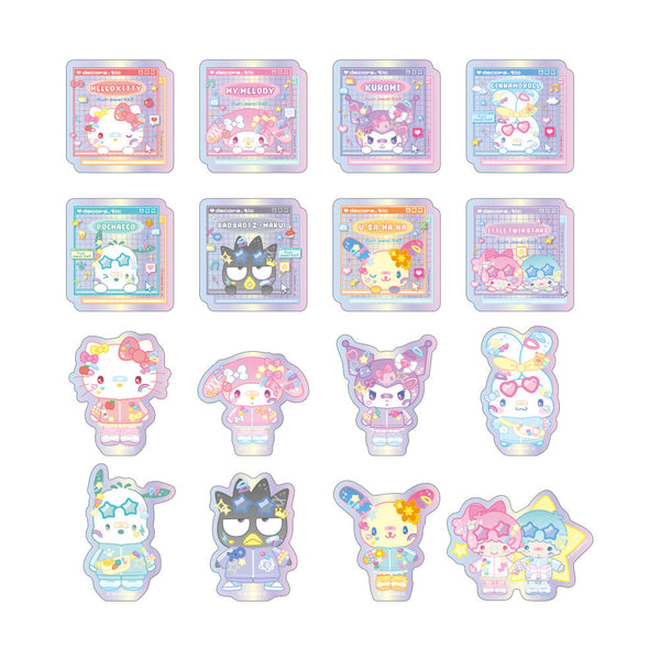 『サンリオキャラクターズ』トレーディングオーロラステッカー でこらちっく【BOX】