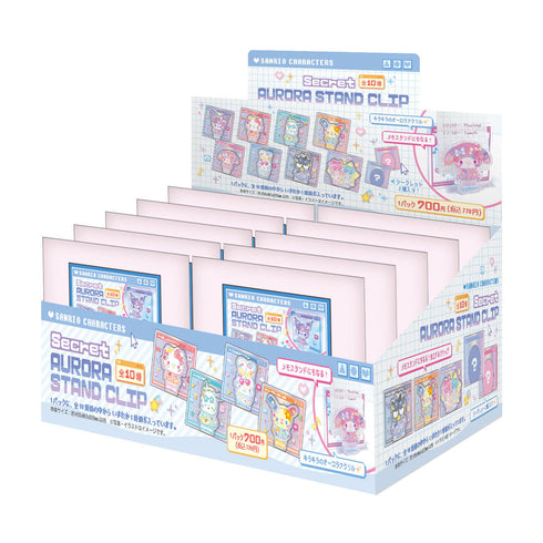 『サンリオキャラクターズ』シークレットオーロラスタンドクリップ でこらちっく【BOX】