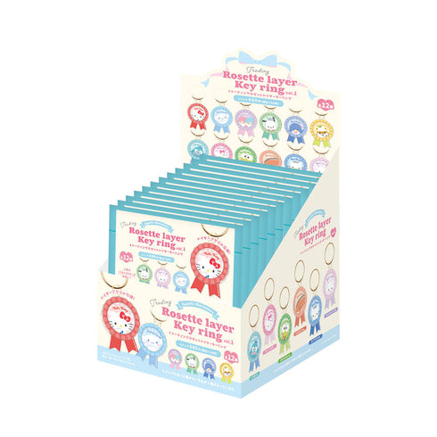 『サンリオキャラクターズ』トレーディングロゼットレイヤーキーリング Vol.1【BOX】