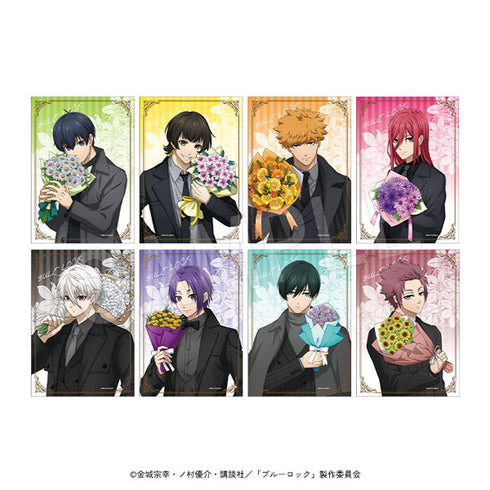 『TV Anime Blue Lock』Blue Lock Trading Foil-Stamped Plastic Bromide 'BIRTHDAY FLOWER' ver. 1 SET/8 pieces