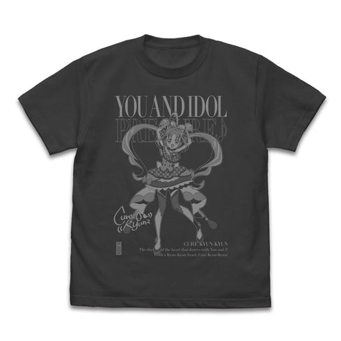 『With You, Idol Pretty Cure♪』 Cure Kyun Kyun T-Shirt Black S