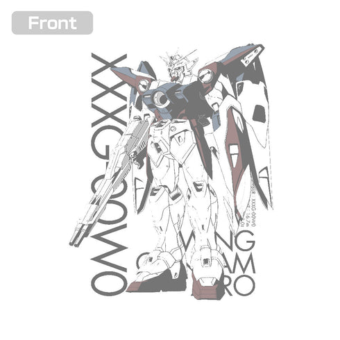 Mobile Suit Gundam Wing XXXG-00W0 Wing Gundam Zero T-Shirt White M