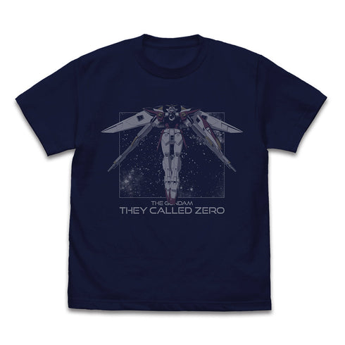 Mobile Suit Gundam Wing: Wing Gundam Zero Flight T-Shirt Navy L