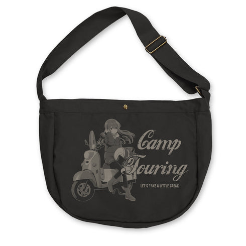 『ゆるキャン△ SEASON3』描き下ろし 志摩リン ニュースペーパーバッグ バイクでひといきVer. ブラック