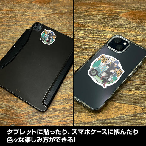 『ゆるキャン△ SEASON3』描き下ろし 志摩リン ミニステッカーセット バイクでひといきVer.