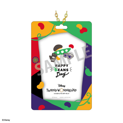 Twisted Wonderland Card Frame Keychain: Happy Beans Day