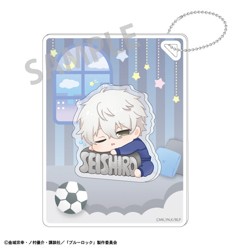 『ブルーロック』プチパーツ付きアクリルキーホルダー 凪誠士郎 ねむネーム