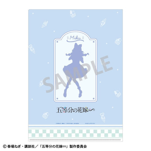 『五等分の花嫁』A4シングルクリアファイル_中野三玖/アイス屋さん