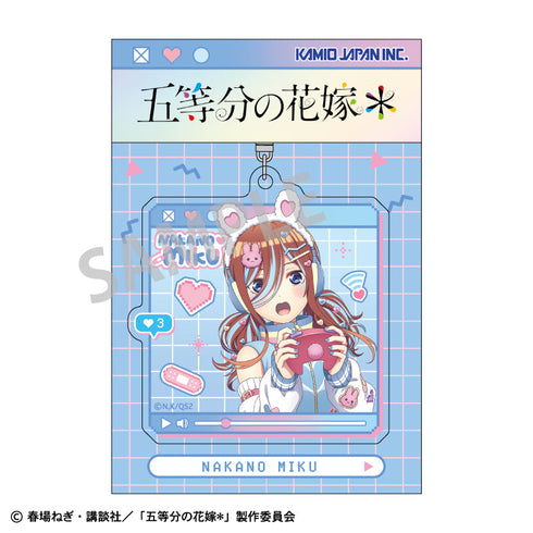 『五等分の花嫁*』アクリルキーホルダー_中野三玖/配信者なりきり