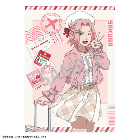 『NARUTO-ナルト- 疾風伝』A4シングルクリアファイル_春野サクラ/ぶらっと旅の巻!