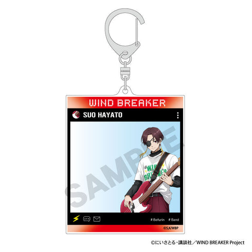 『WIND BREAKER』SNS風アクリルキーホルダー 蘇枋隼飛 バンド