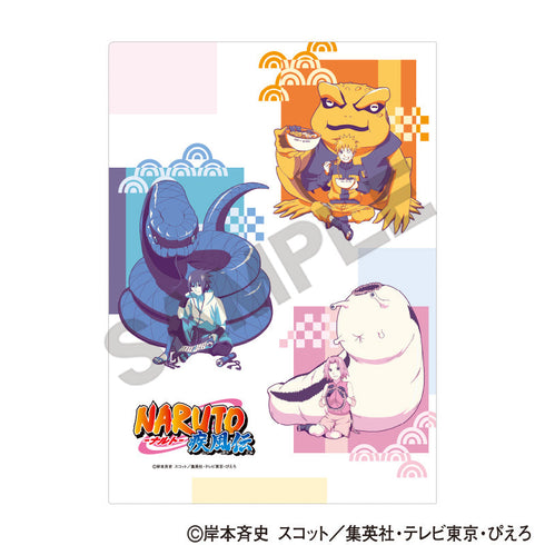 『NARUTO-ナルト- 疾風伝』シングルクリアファイル ナルト/サスケ/サクラ ひと休み クラパレット