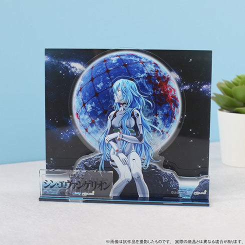 『エヴァンゲリオン』アクリルジオラマ/綾波レイ(ロングヘア)、ぱちんこシン・エヴァンゲリオン