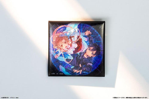 『abec/BUNBUN』20th Exhibition CHARACTERS メタリックスクエア缶バッジ『ソードアート・オンライン』