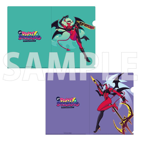 『New PANTY & STOCKING with GARTERBELT』 Clear File Set - Real-Life Size Ver. Scanty & Knee-High Socks