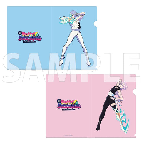 『New PANTY & STOCKING with GARTERBELT』 Clear File Set Real-Life Size Ver. Polyester & Polyurethane