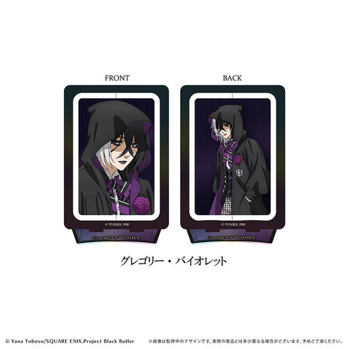 Black Butler: The Boarding School Arc Rotating Acrylic Stand - Gregory Violet
