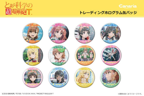 『とある科学の超電磁砲T』トレーディングホログラム缶バッジ【BOX】