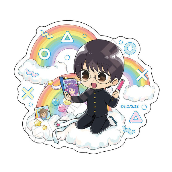 "3rd Year Class Z: Mr. Ginpachi" Rainbow Sticker Shimura Shinpachi