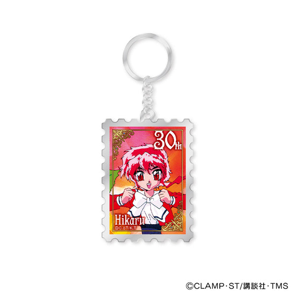 Magic Knight Rayearth Stamp-Style Metal Keyring: Hikaru
