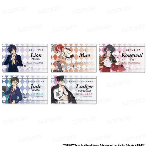 『テイルズ オブシリーズ』名札風アクリルバッジ【B】セット