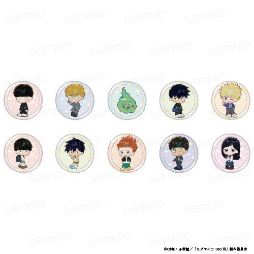 『モブサイコ100 III』トレーディングちびキャラホログラム缶バッジ【BOX】