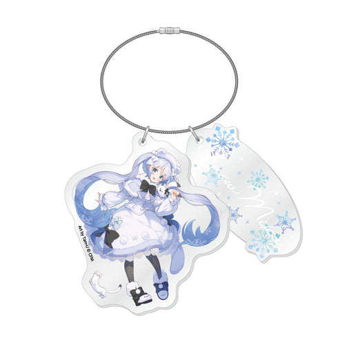 『雪ミク×き花』2連アクリルチャーム