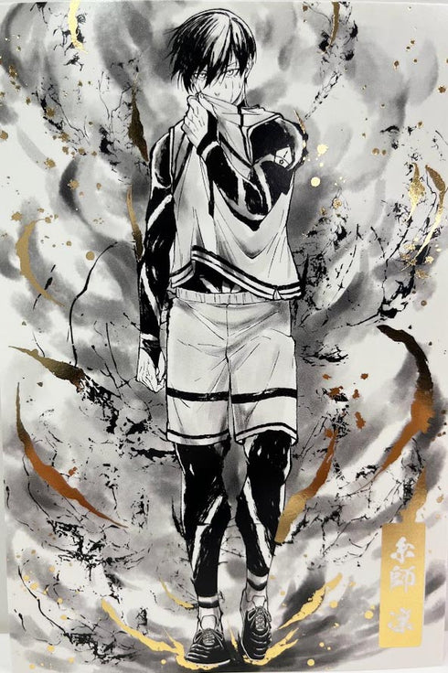 『ブルーロック』金箔 ポストカード5種セット 水墨画