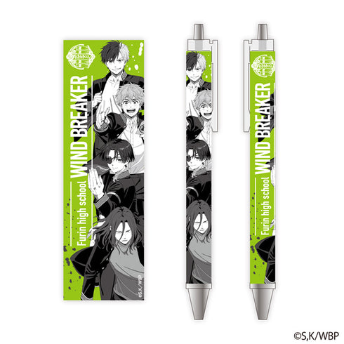 『WIND BREAKER』Ballpoint Pen Monochrome (Sakura & Sugishita & Nara & Sōshō)