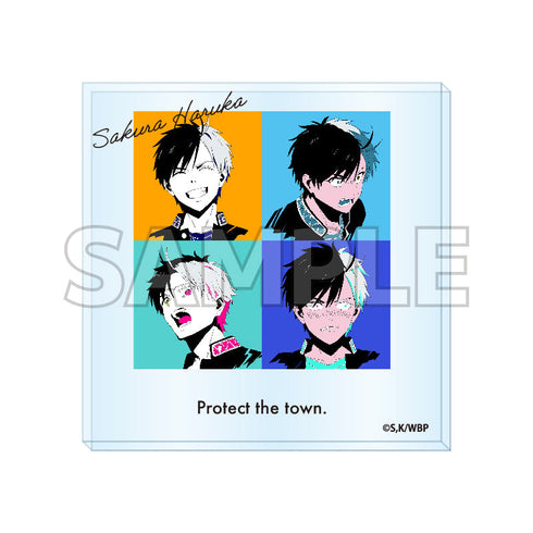 『WIND BREAKER』Acrylic Coaster Pop Art (Sakura Haruka)