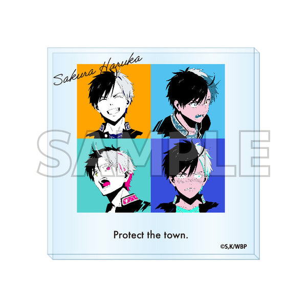 『WIND BREAKER』Acrylic Coaster Pop Art (Sakura Haruka)