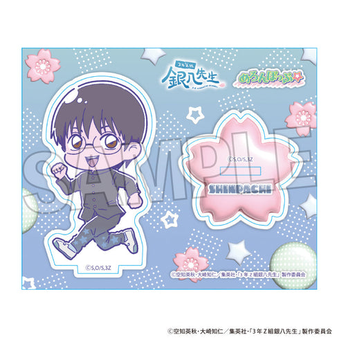 "3rd Year Class Z: Mr. Ginpachi" Acrylic Stand Plate Melon Pop☆ Shimura Shinpachi