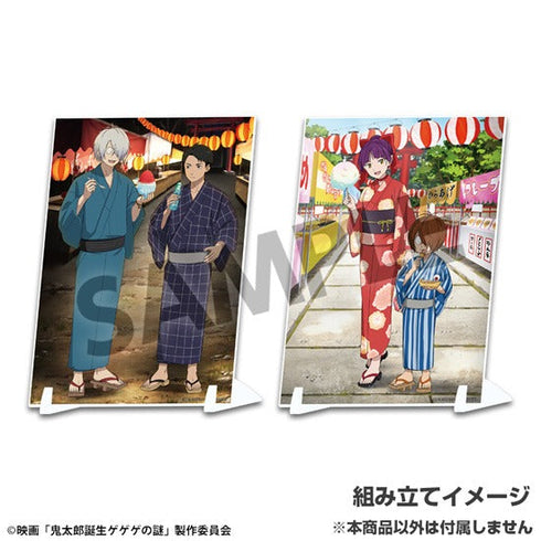 『鬼太郎誕生 ゲゲゲの謎』描き下ろしビジュアルアクリルプレート 鬼太郎の父&水木 お祭り ver.