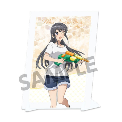 『青春ブタ野郎シリーズ』描き下ろしビジュアルアクリルプレート 桜島麻衣の夏休み 水遊び ver.