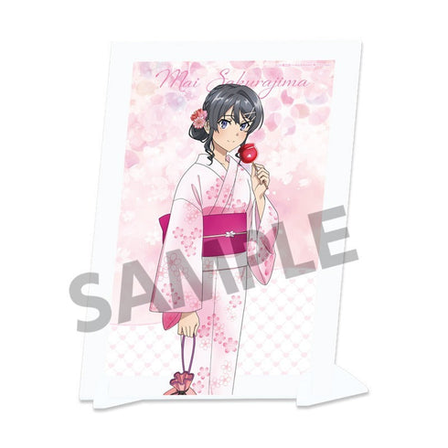 『青春ブタ野郎シリーズ』描き下ろしビジュアルアクリルプレート 桜島麻衣の夏休み 浴衣 ver.