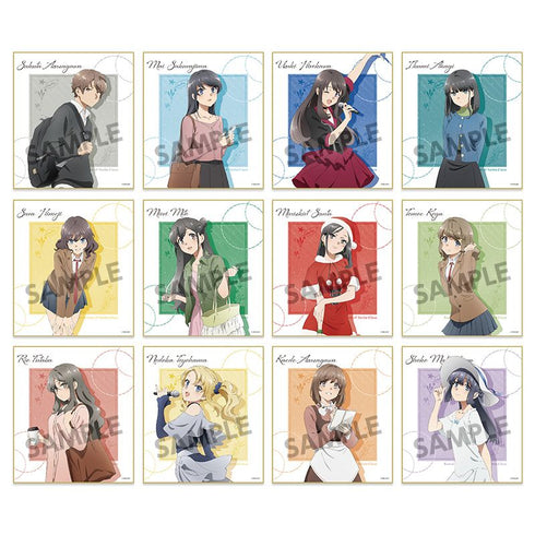 『青春ブタ野郎はサンタクロースの夢を見ない』トレーディングミニ色紙【BOX】