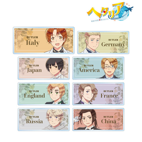 Hetalia World★Stars Original Illustration Butler Ver. Trading Acrylic Nameplate BOX
