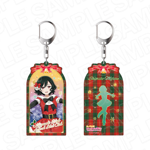 『ラブライブ!虹ヶ咲学園スクールアイドル同好会』両面キーホルダー 三船栞子 サンタ風衣装 ver.