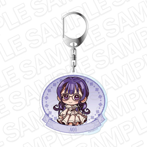『地縛少年花子くん2』ホログラムキーホルダー 赤根 葵 眼鏡 デフォルメ ver.