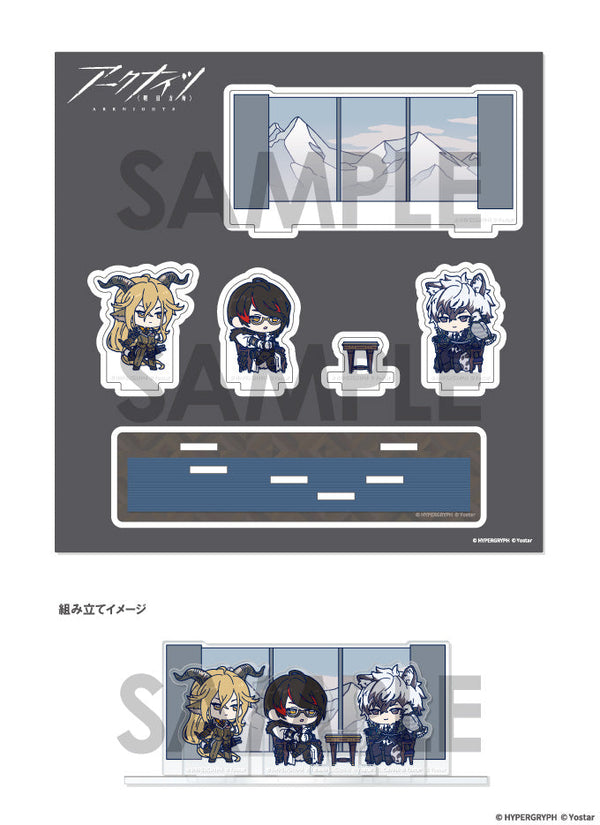 『アークナイツ』わちゃっと!ジオラマアクリルスタンド A デーゲンブレヒャー&ノーシス&シルバーアッシュ