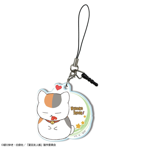 『夏目友人帳』アクリルイヤホンジャックアクセサリー Ver.2 デザイン01(ニャンコ先生/A)【202602再販】