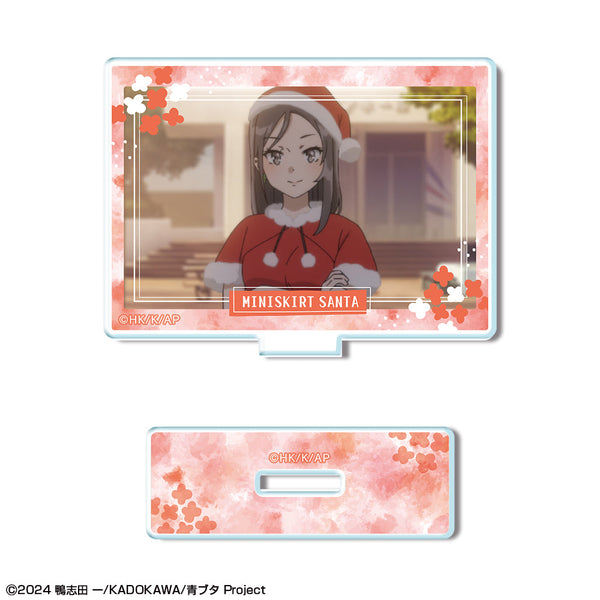 『青春ブタ野郎はサンタクロースの夢を見ない』ミニアクリルスタンド デザイン08(ミニスカサンタ)【202601再販】